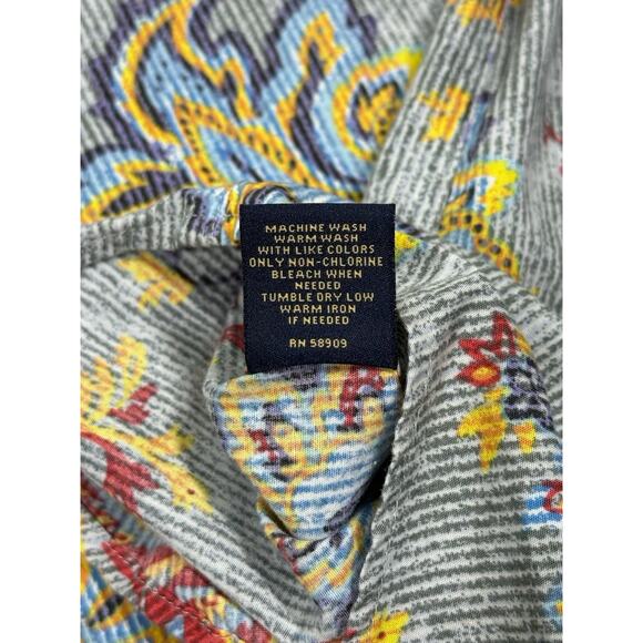 Cremieux Shirt Mens Size XL Multi Paisley Cotton Long Sleeve Collar Button Down - Picture 3 of 6